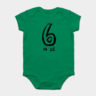 Irish Number 6, Gaelic Irish Six Baby Bodysuit